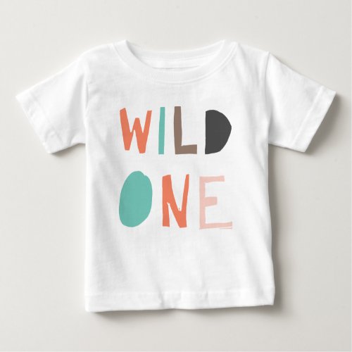 Cute Wild One First Birthday Boho Tribal Baby T_Shirt