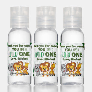 Cute Wild One Jungle Safari Animals First Birthday Hand Sanitizer