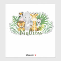 Cute Wild One Safari Jungle Woodland Animals