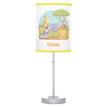 Cute Wild Safari Animals Kids Room Decor Table Lamp