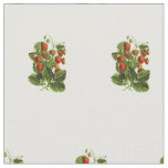 Cute Wild Strawberry Botanical Pattern  Fabric
