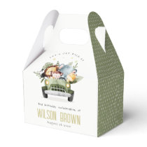Cute Wild Tropical Jungle Animals in Car Birthday Favor Boxes