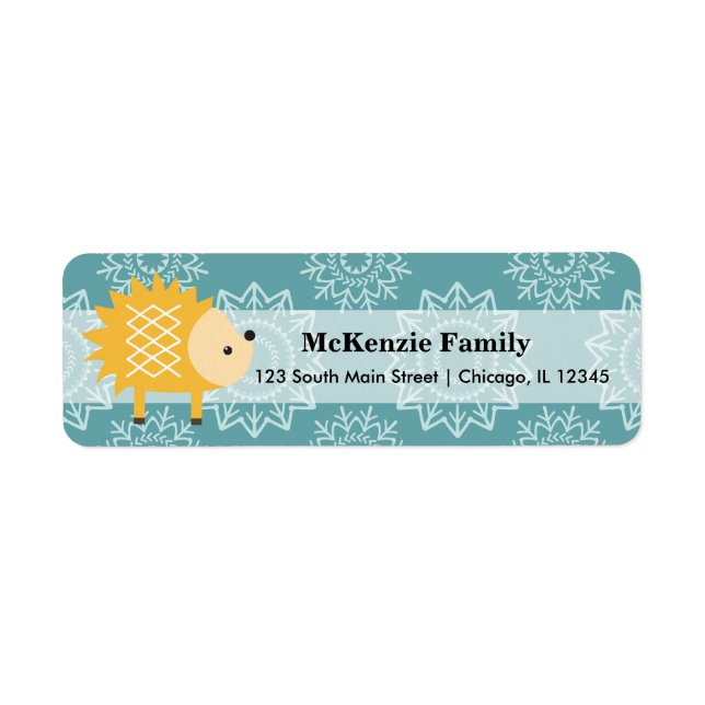 Cute Wilderness animal Label (Front)