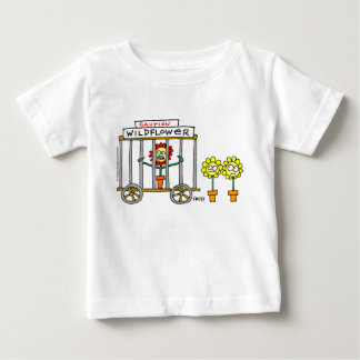 Cute Wildflower Cartoon Cranky Boisterous Funny Baby T-Shirt