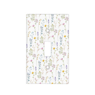 Cute Wildflower Pattern   Light Switch Cover