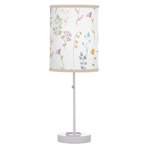 Cute Wildflower Pattern  Table Lamp