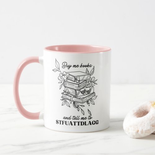 Cute Wildflowers books STFUATTDLAGG Mug