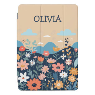Cute Wildflowers Botanical Personalized  iPad Pro Cover