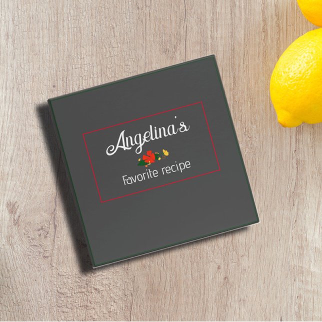 Cute wildflowers funny quote grey 3 ring binder (Creator Uploaded)