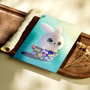 Cute Wildlife Of Spring Guardian: Bunny in Bloom Poster