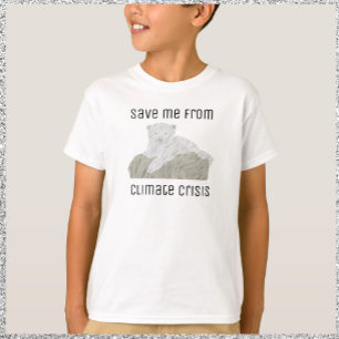 Cute Wildlife Save the Polar Bears  T-Shirt