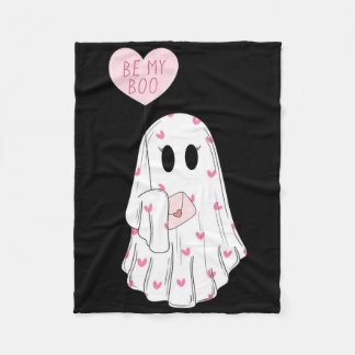 Cute Will You Be My Boo Ghost Halloween! Love Part Fleece Blanket