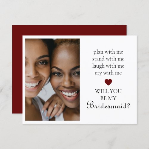 Cute Will You Be My Bridesmaid Photo