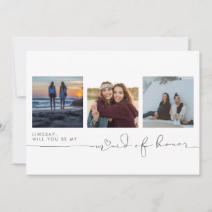 Cute Will You Be My Maid of Honor Three Photos