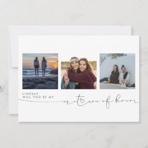 Cute Will You Be My Matron of Honor Three Photos