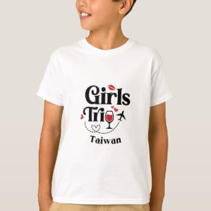 Cute Wine Girls Trip Taiwan Travel Vacation T-Shirt