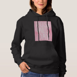 Cute, Wine, Rose All Day, women's top,  for wine Hoodie