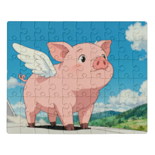  Cute Winged Pig Puzzle