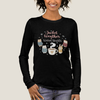 Cute Winter Animals Jacket Weather Coffee Lover Gi Tri-Blend Shirt