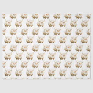 Cute Winter Arctic Cow Tissue Paper