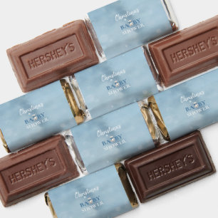 Cute Winter Bear Blue Baby Shower Hershey's Miniatures