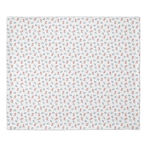 Cute Winter Berries Pattern Duvet Cover