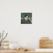 Cute Winter Black Capped Chickadee | Poster (Kitchen)
