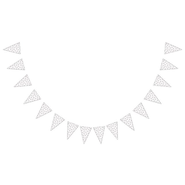 Cute Winter Cat Pattern with Scarves and Snowflake Bunting Flags (All)