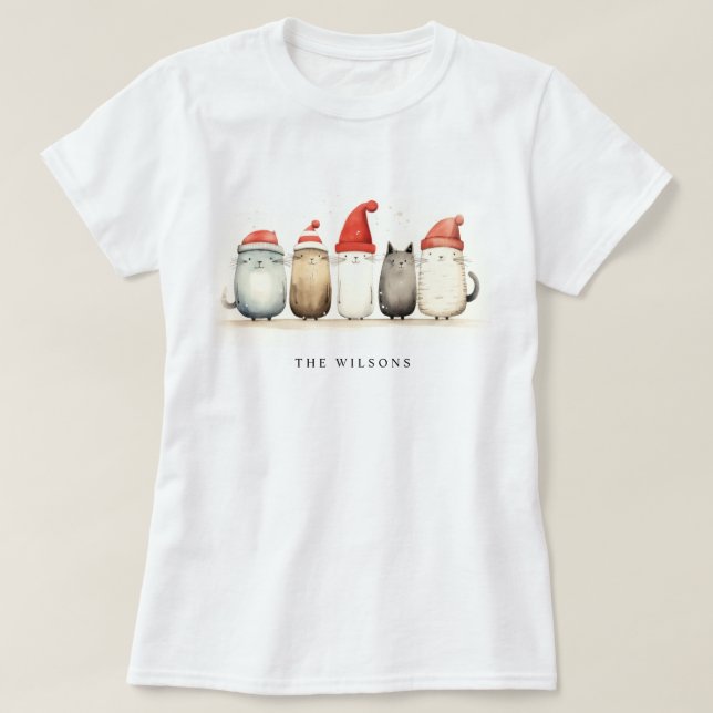 Cute Winter Cats Sweater Furry & Bright Christmas  (Design Front)