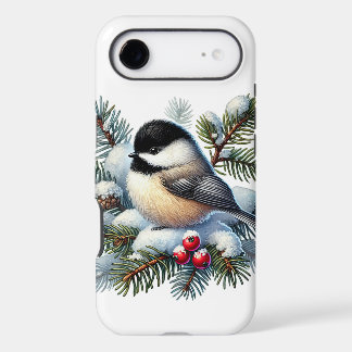Cute Winter Chickadee bird iPhone 17 Air Case