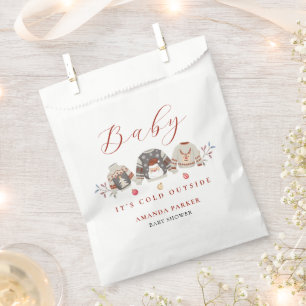 Cute Winter Clothes Christmas Baby Shower  Favor Bag