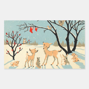 Cute Winter Friends Stickers