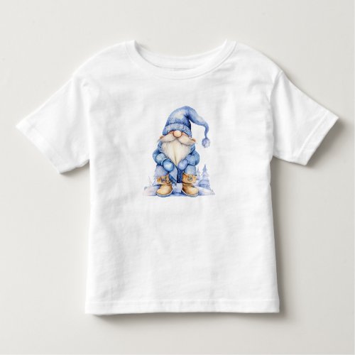 Cute Winter Gnome Toddler T_shirt