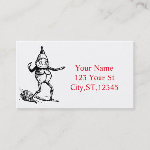 Cute Winter Holiday Elf Gnome Thunder_Cove Business Card
