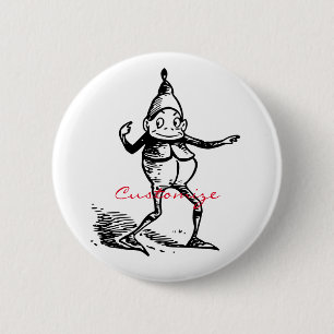 Cute Winter Holiday Elf Gnome Thunder_Cove Button