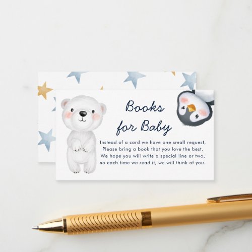 Cute Winter Little Arctic Animals Books for Baby  Enclosure Card