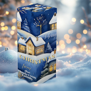 Cute Winter Love Joy Festive Christmas Wine Box
