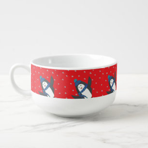 Cute Winter Penguin Bowl