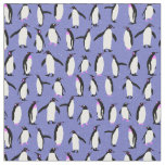 Cute winter penguin pattern fabric