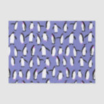 Cute winter penguin pattern tissue paper