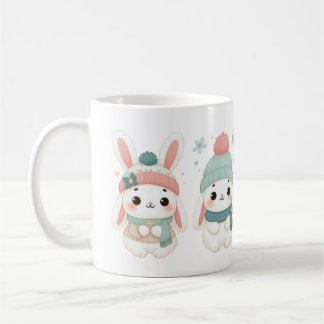 Cute Winter Rabbit Coffee Mug