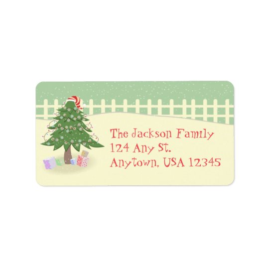 Cute Winter Scene Address Labels | Zazzle.com