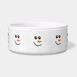 Cute Winter Snowman Face Bowl<br><div class="desc">This cute and festive snowman face is perfect for the holiday season. It's adorable holiday print is great for many gifts and holiday occasions!</div>