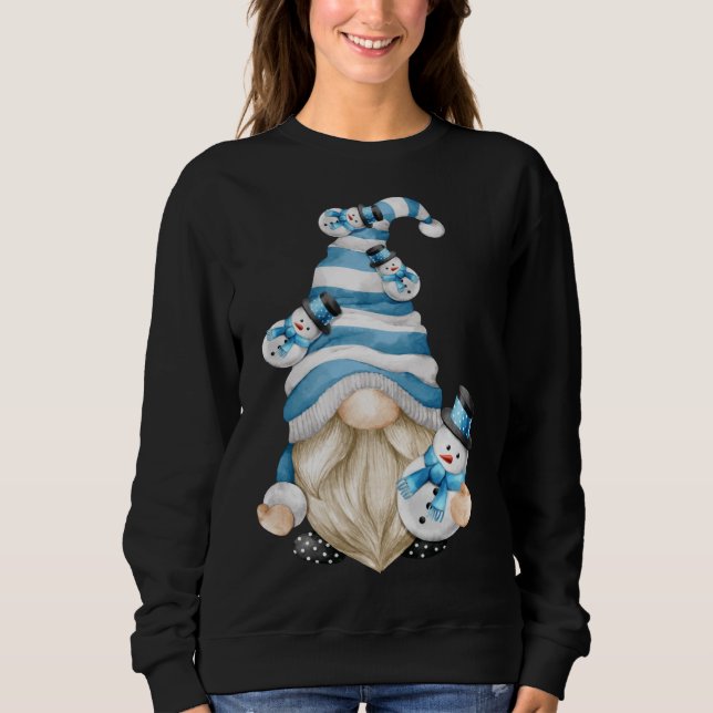 Cute Winter Vacation Family Christmas Gnome With S Sweatshirt (Front)