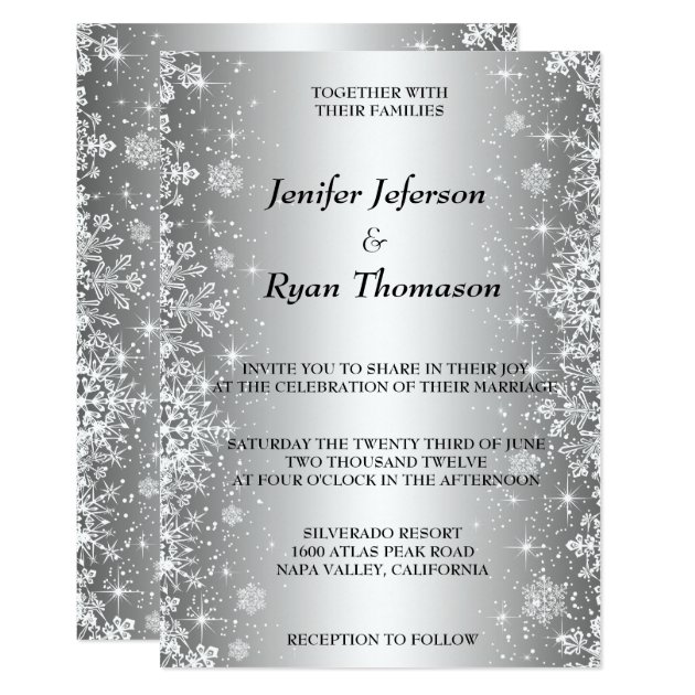 Cute Winter Wedding Invitation