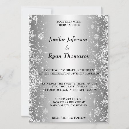 Cute Winter Wedding Invitation