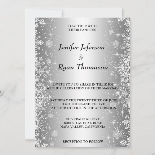 Cute winter wedding Invitation