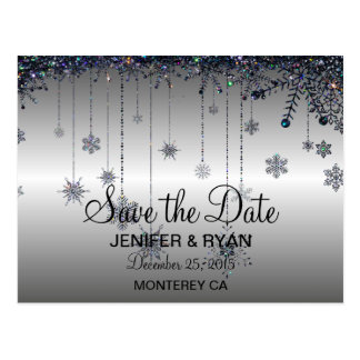 Winter Save The Date Postcards Zazzle Cute Winter Wedding Save The Date Postcard