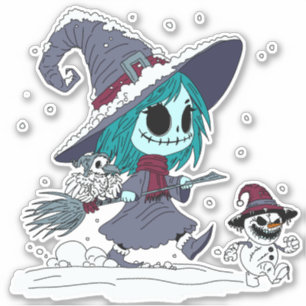 Cute Winter Witch Sticker