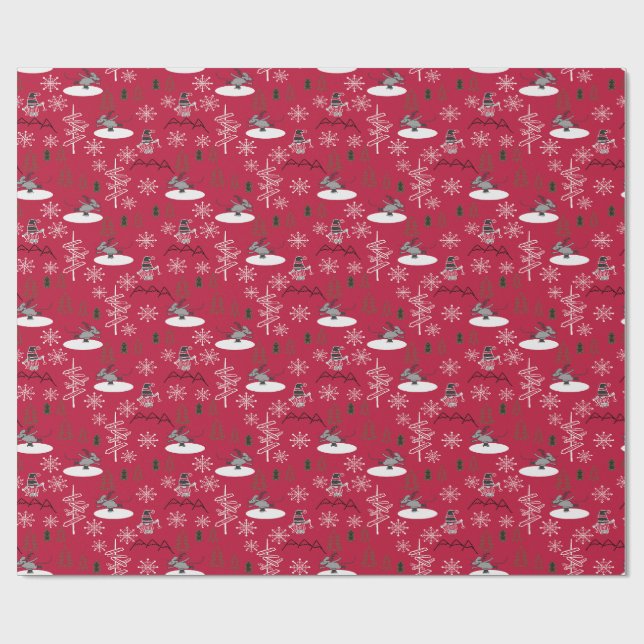 Cute Winter Wonderland Christmas Wrapping Paper-S Paper (Flat)